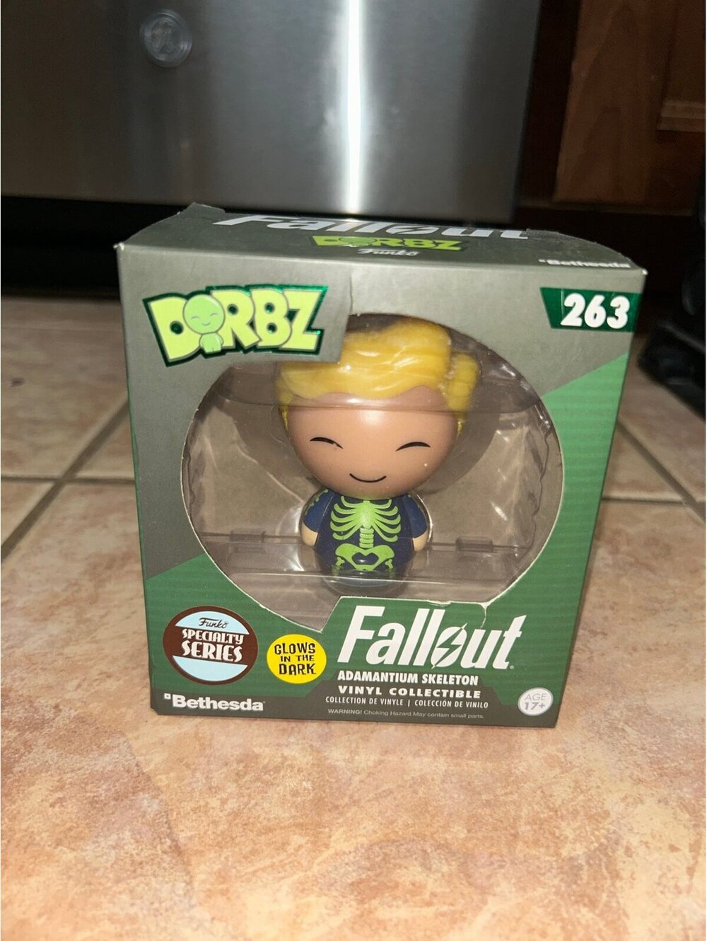 Funko Dorbz Fallout Adamantium Skeleton #263 Specialty Series Glow in the Dark